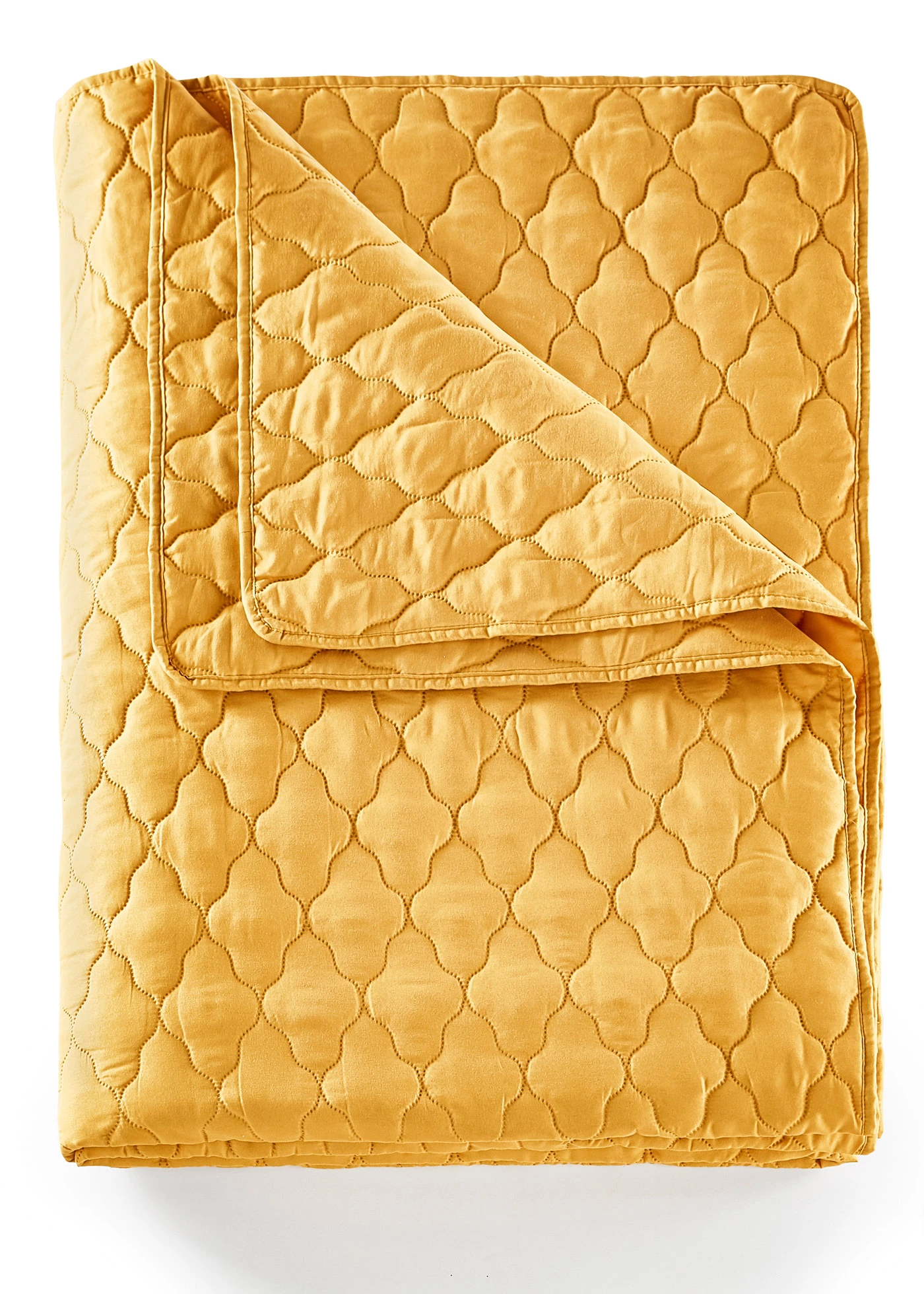 Přehoz na postel s prošíváním • hořčičně žlutá • bonprix obchod