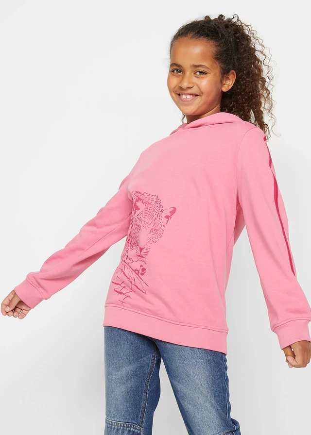 Sweat à capuche, Couleur: rose mat