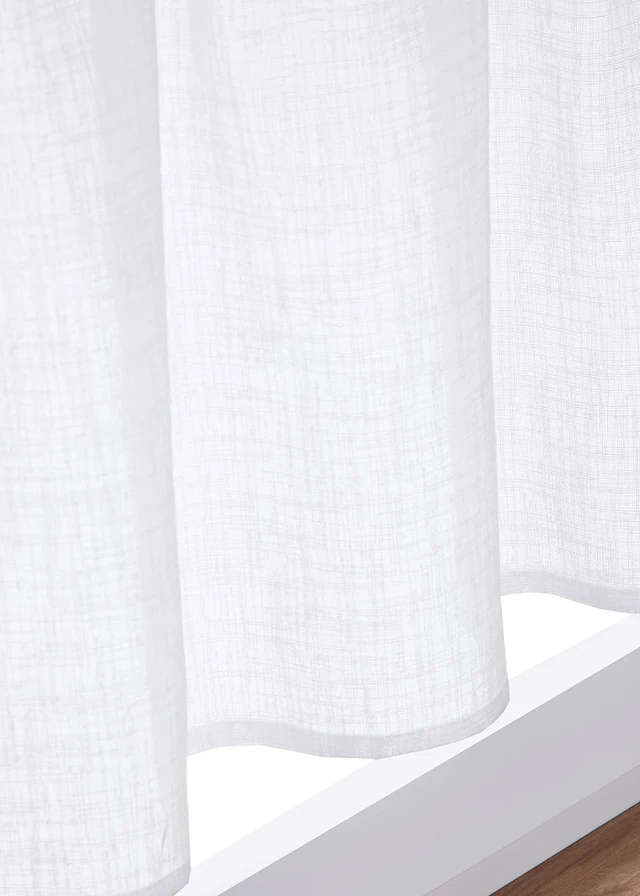 Brise-bise effet lin • blanc • product-page.page-title-suffix
