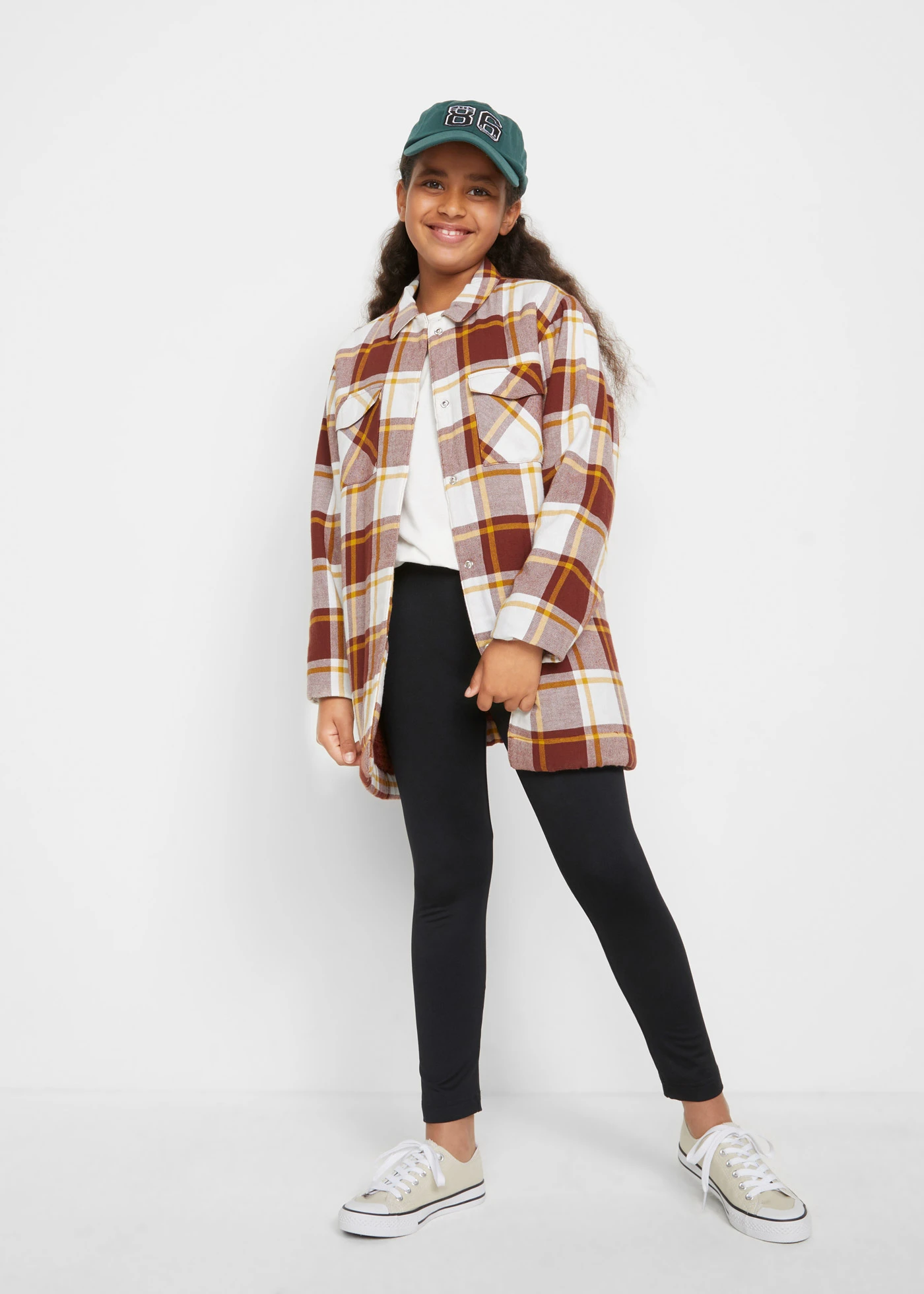 Legíny s počesanou vnitřní stranou • černá • bonprix obchod