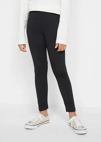 Legging met opgeruwde binnenkant, Kleur: zwart