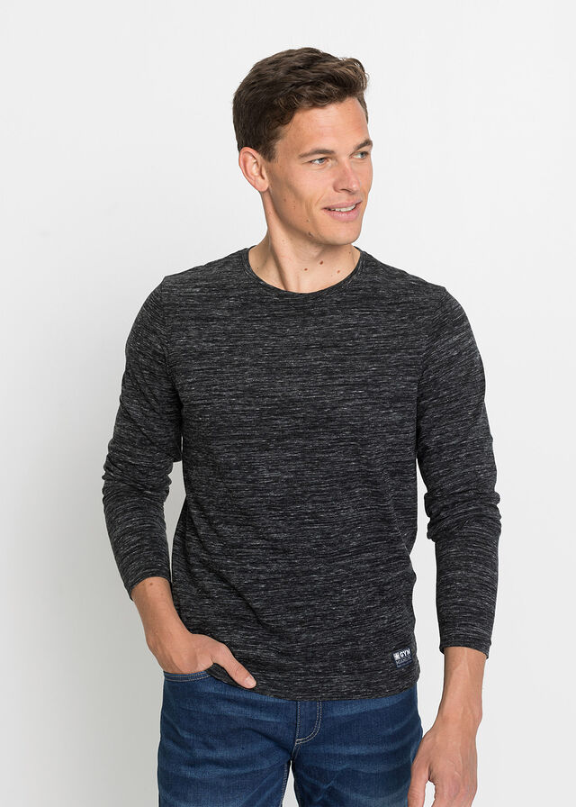 Shirt z długim rękawem (3 szt.) - Bonprix