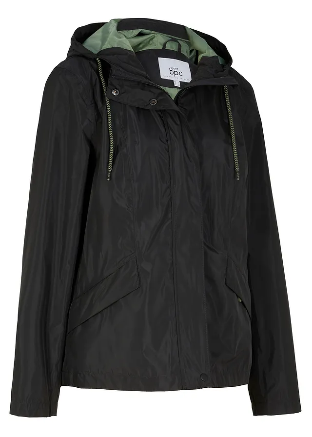 Veste imperméable ultra-légère, Couleur: noir