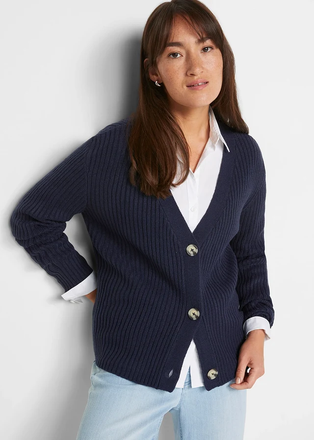 Geribt vest • donkerblauw • product-page.page-title-suffix