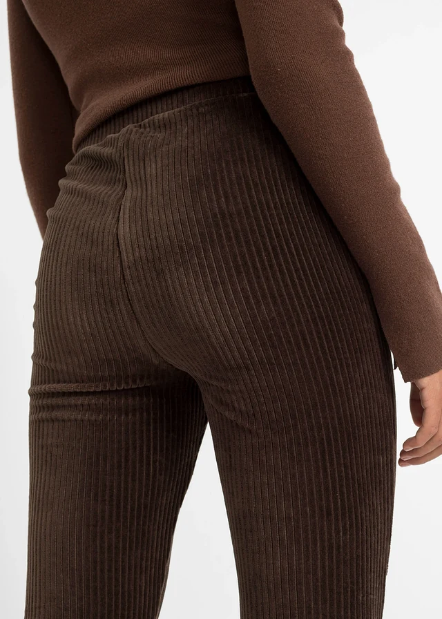 Legging évasé en velours côtelé • marron foncé • product-page.page-title-suffix