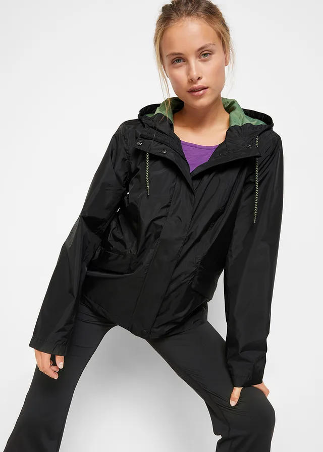 Veste imperméable ultra-légère, Couleur: noir