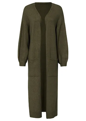 Oversized vest in midilengte