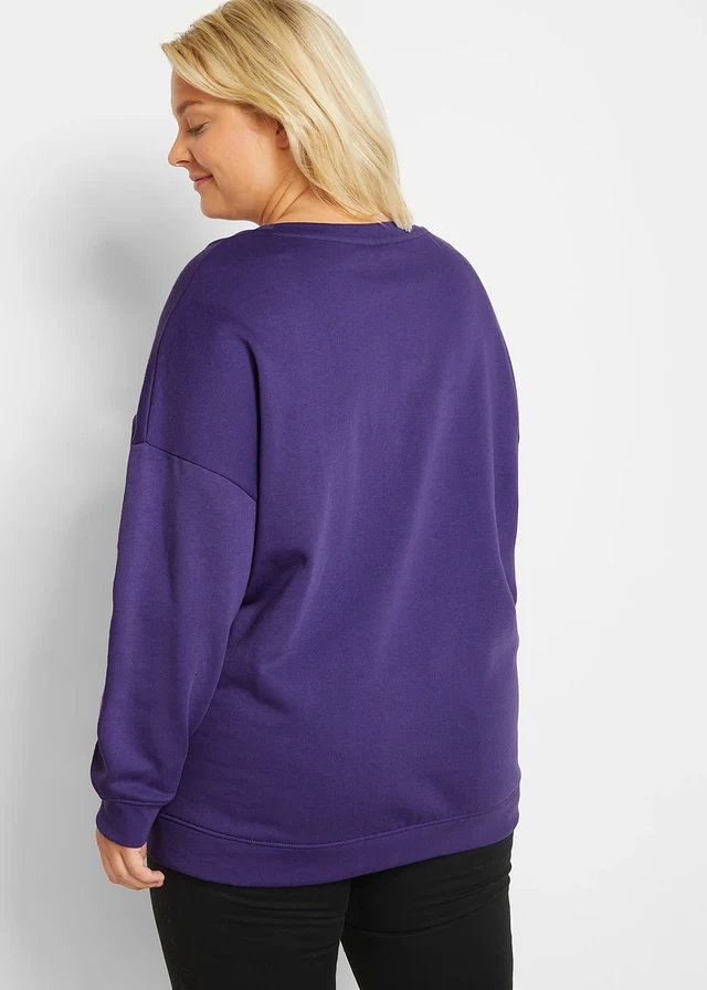 Oversized sweater, Kleur: paars