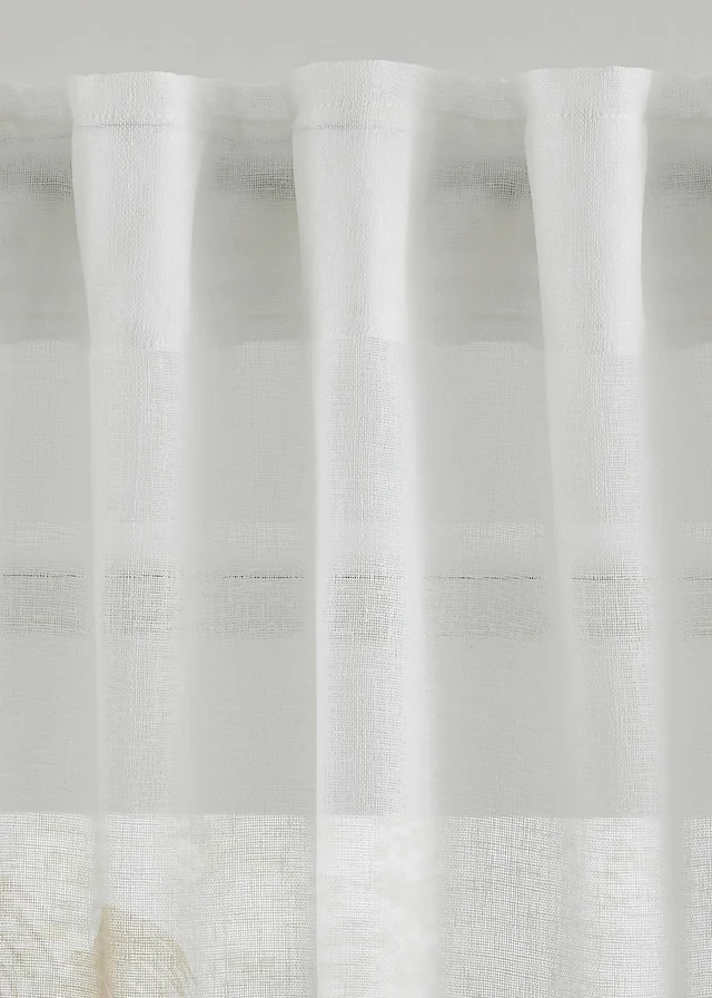 Rideau à imprimé végétal (1 pce) • vert-blanc • product-page.page-title-suffix