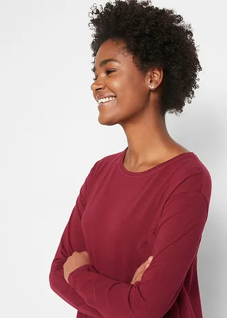 Robe en jersey, coupe ovoïde • rhododendron • Boutique bonprix