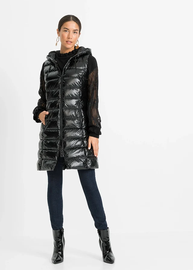 Doudoune sans manches, effet brillant • noir • product-page.page-title-suffix