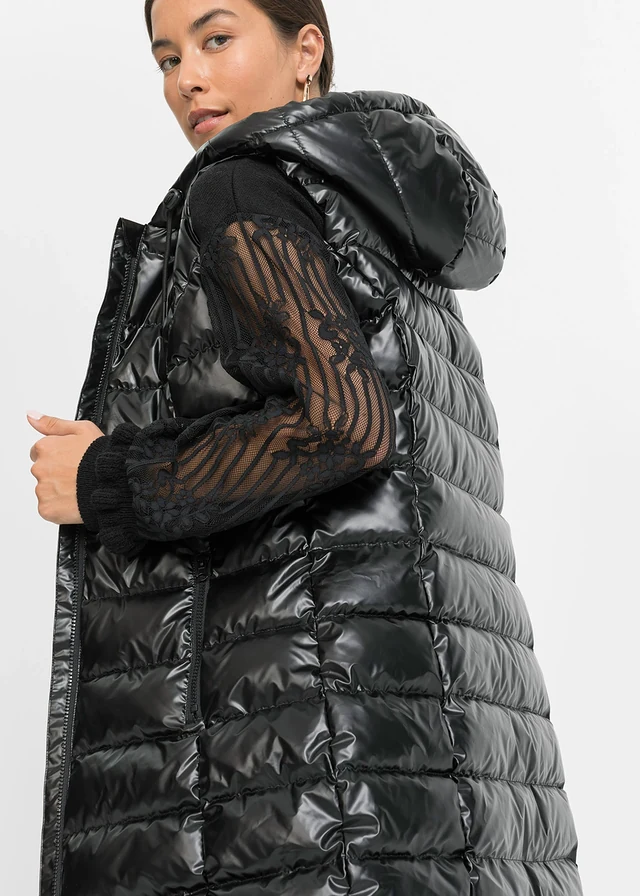 Doudoune sans manches, effet brillant • noir • product-page.page-title-suffix