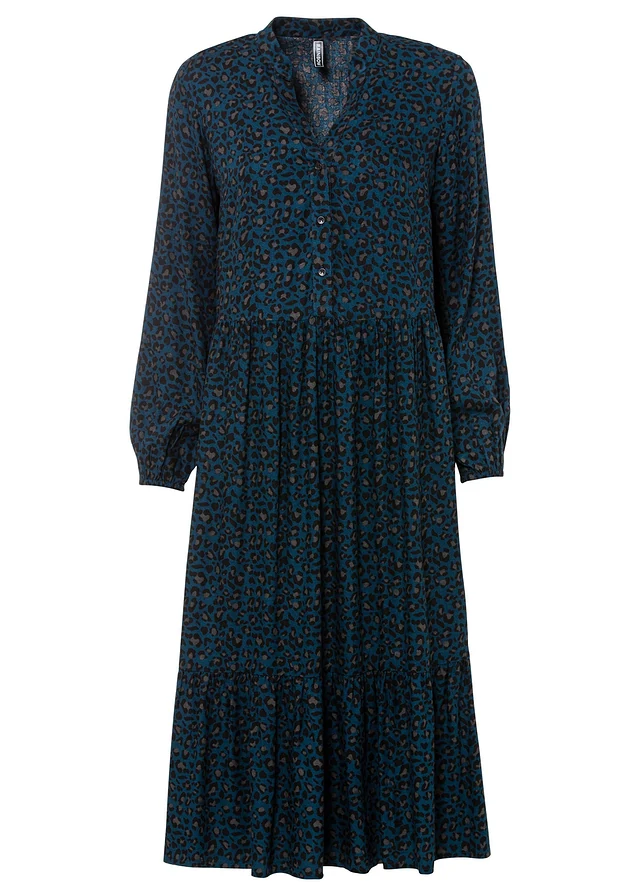 Midi jurk van viscose