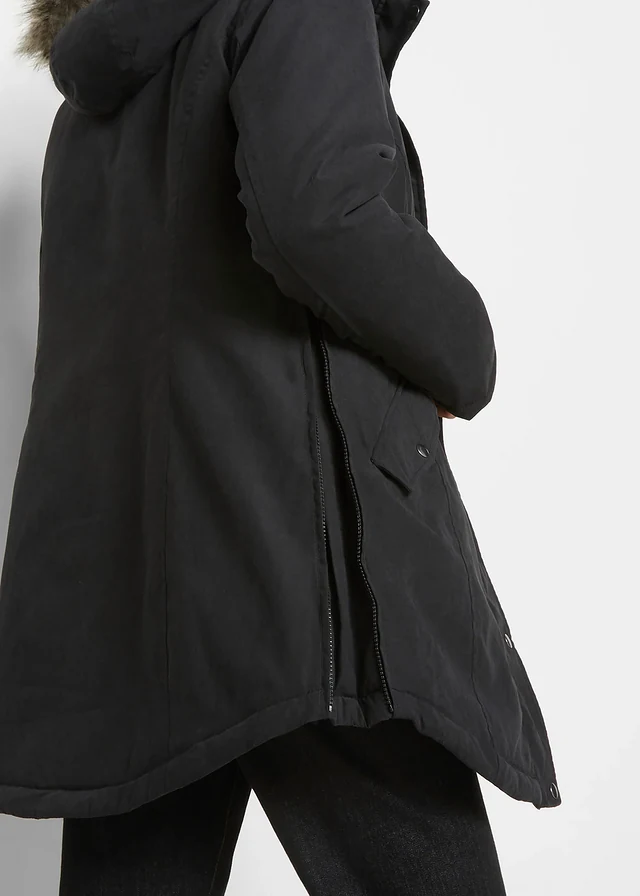 Parka, in wijdte verstelbaar met ritsen opzij • zwart • product-page.page-title-suffix