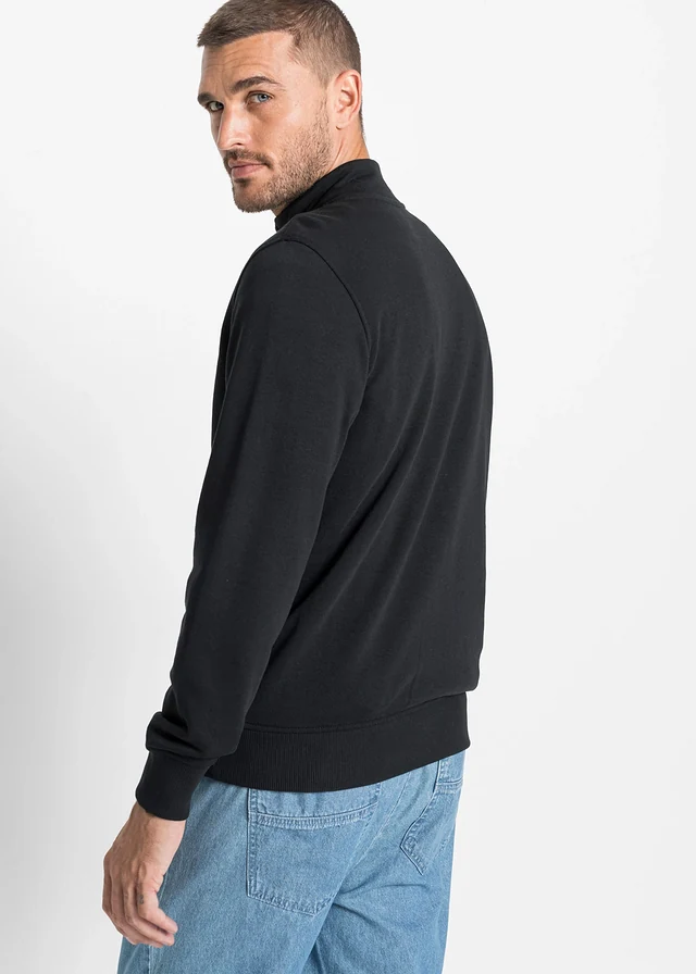 Sweat zippé à col montant • noir • product-page.page-title-suffix