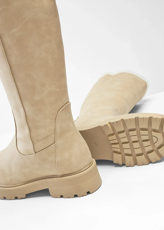Laarzen, Kleur: beige