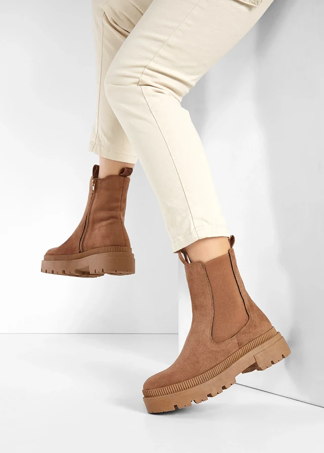 Bottines Chelsea à semelle crantée • marron • product-page.page-title-suffix