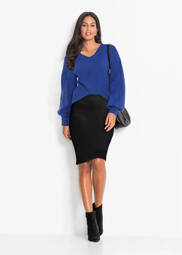 Gebreide oversized trui • arctisch blauw gemêleerd • product-page.page-title-suffix
