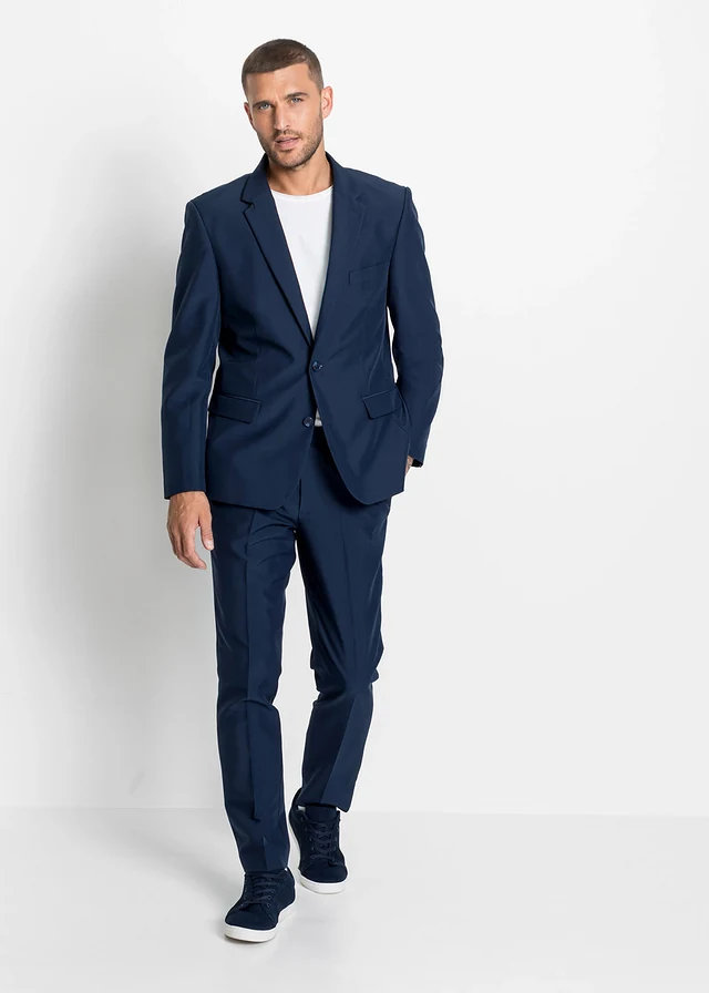 Costume (ens. 2 pces), slim, Couleur: bleu foncé