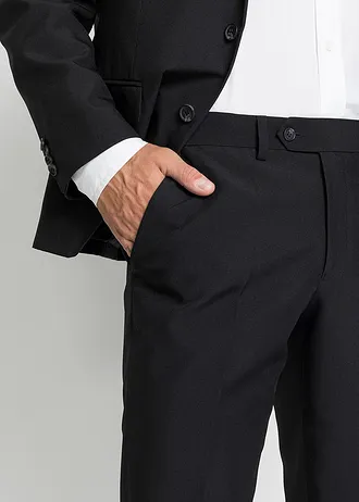 Oblek (2dílný): sako a kalhoty, Slim Fit • černá • bonprix obchod