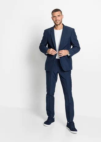 Oblek (2dílný): sako a kalhoty, Slim Fit • tmavě modrá • bonprix obchod
