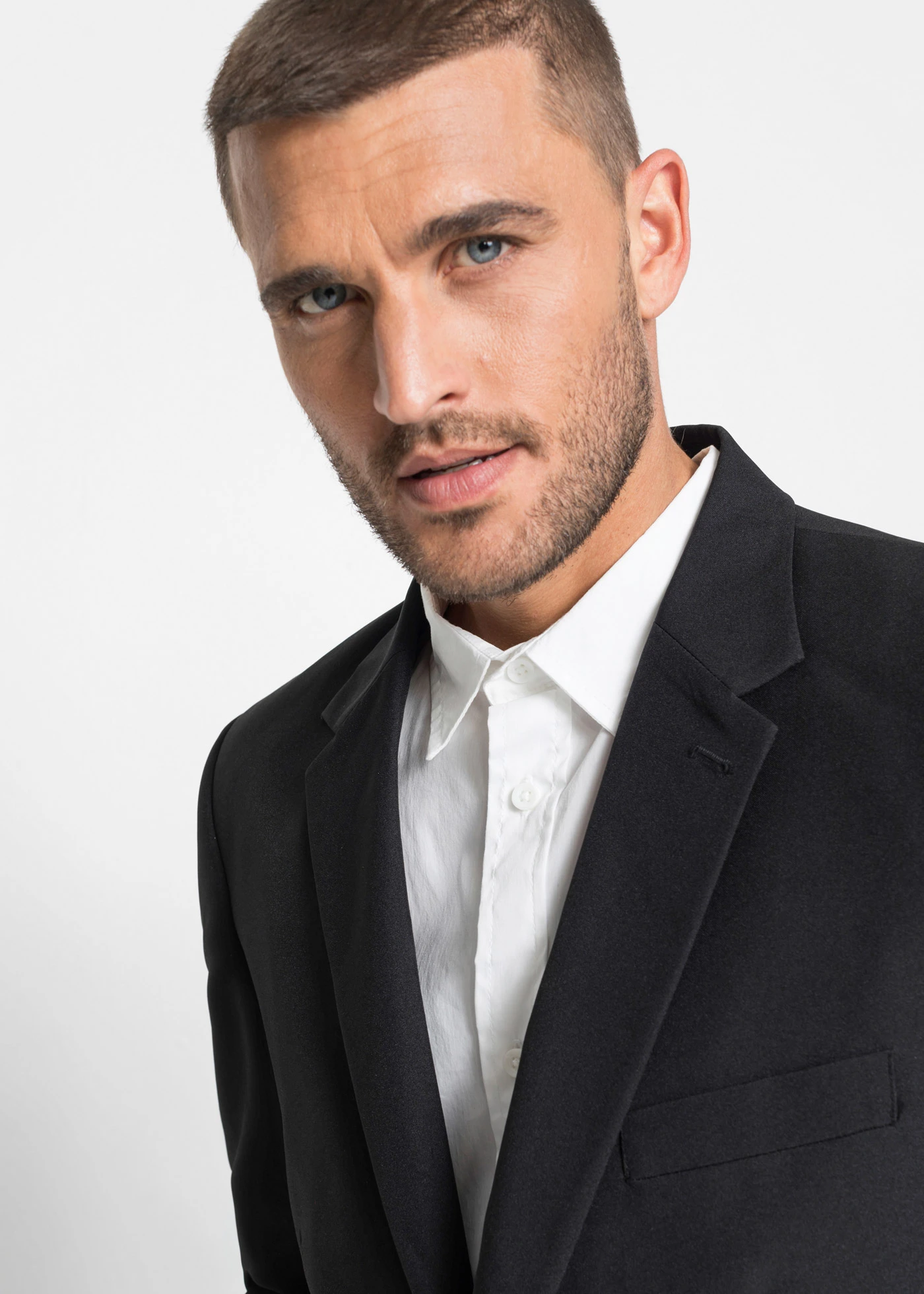 Oblek (2dílný): sako a kalhoty, Slim Fit • černá • bonprix obchod