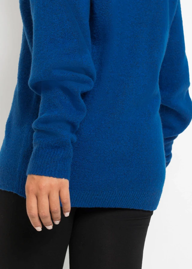 Gebreide oversized trui • arctisch blauw gemêleerd • product-page.page-title-suffix