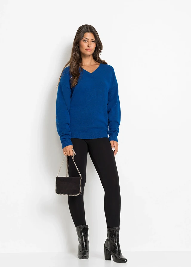 Gebreide oversized trui • arctisch blauw gemêleerd • product-page.page-title-suffix