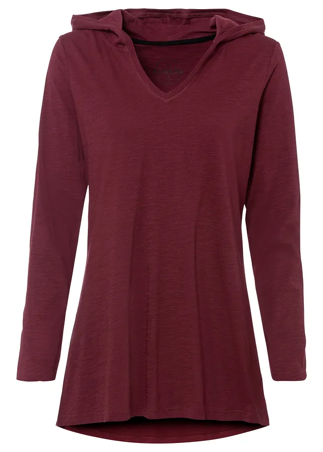 Dlhé tričko s kapucňou