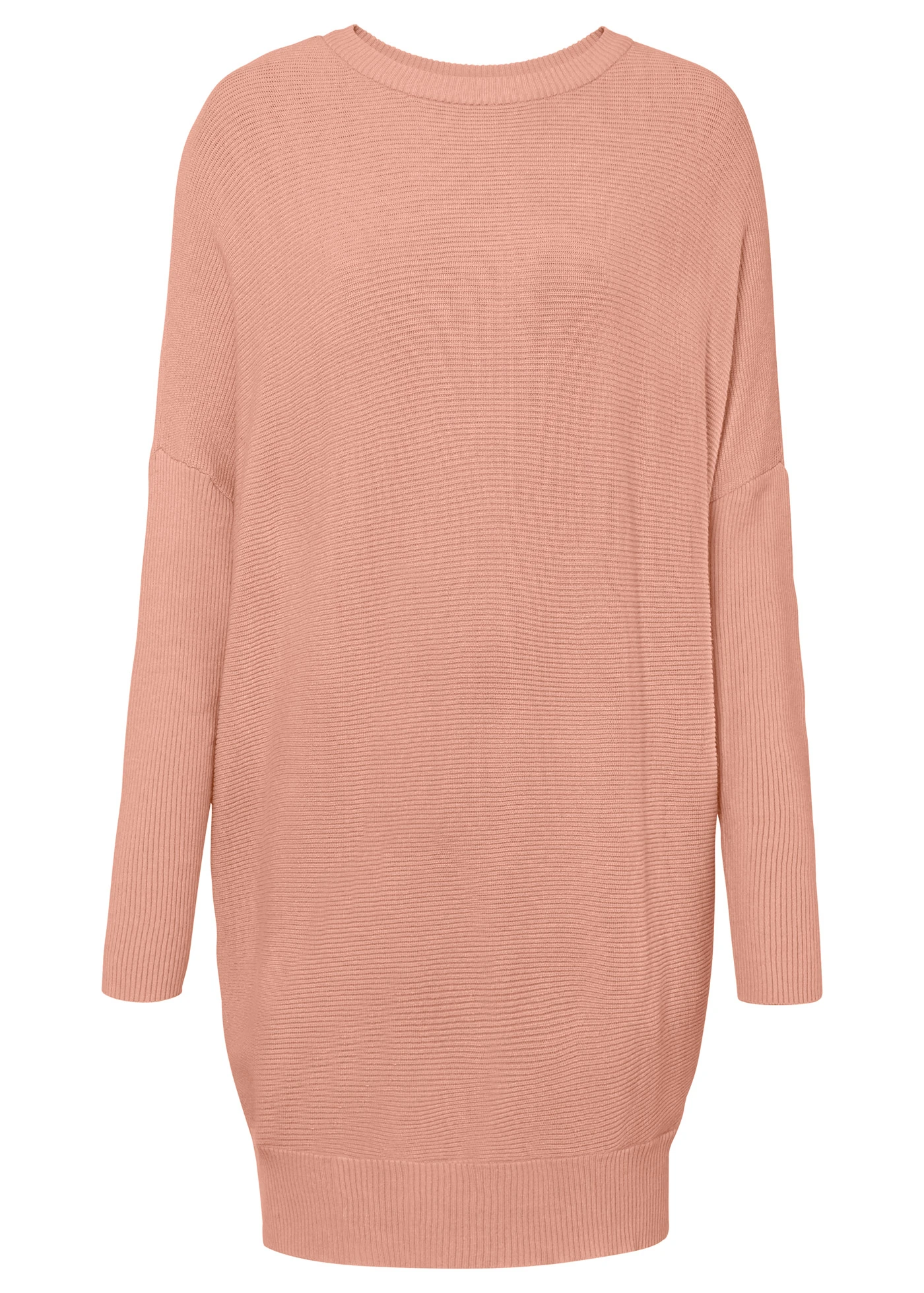 Pulover lung din mix cu viscoză • roz vintage melanj • magazin bonprix