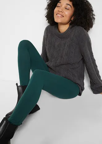 Legíny (2 ks v balení) • rubínově červená + tmavě zelená • bonprix obchod