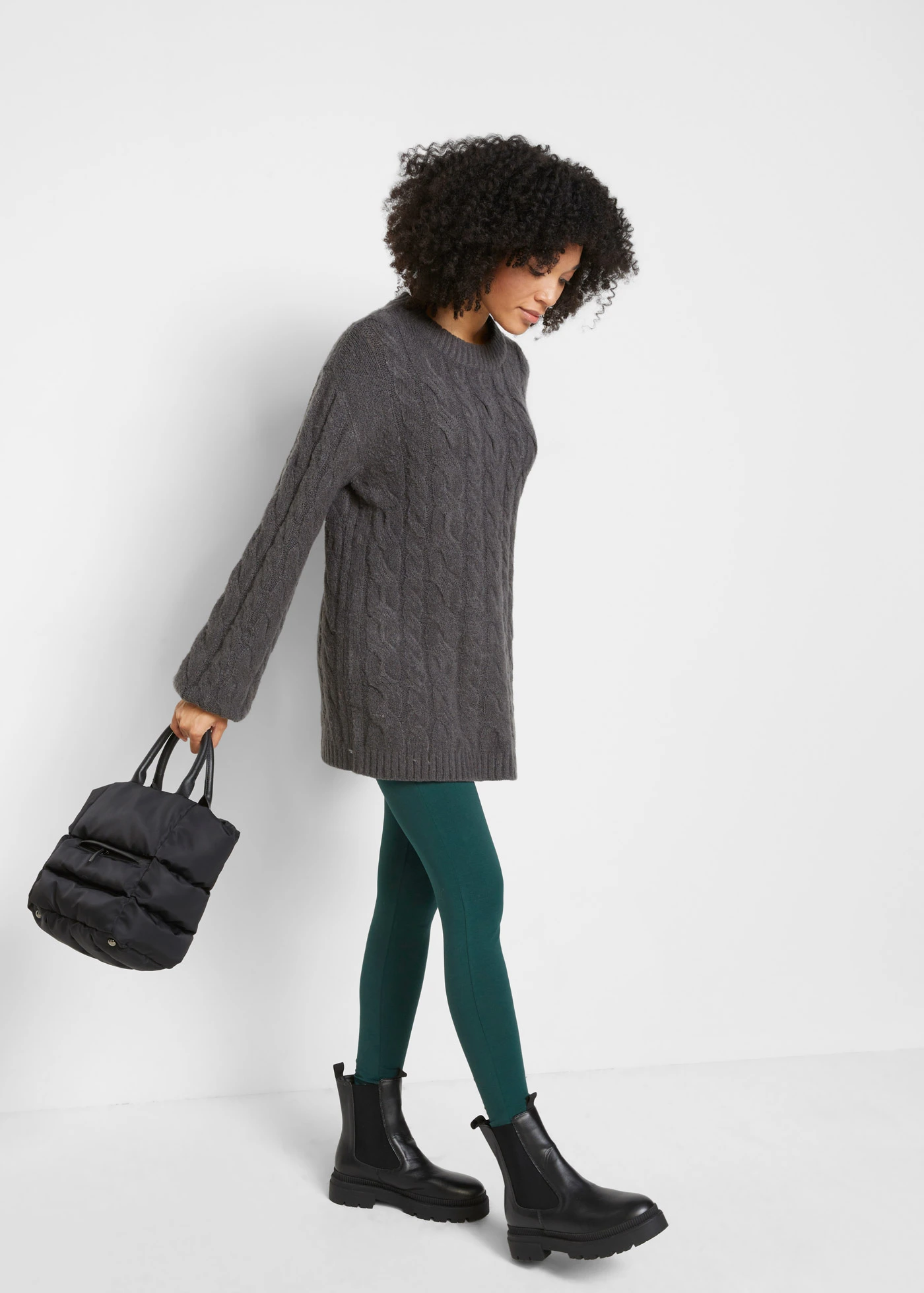 Legginsy (2 pary) • czerwony rubinowy+ciemnozielony • sklep bonprix