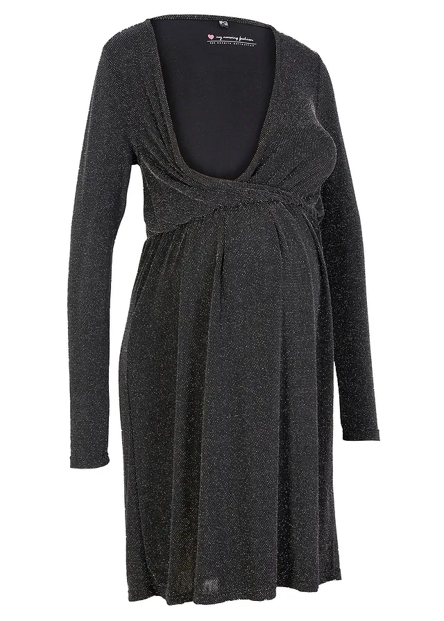 Rochie festivă de maternitate, cu efecte sclipitoare