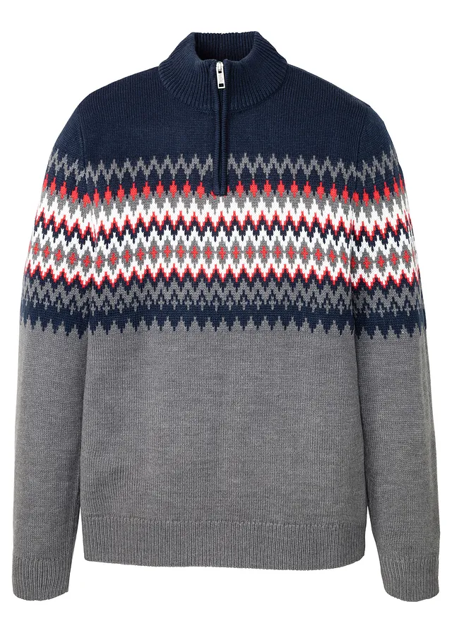 Nórsky pulóver s golierom