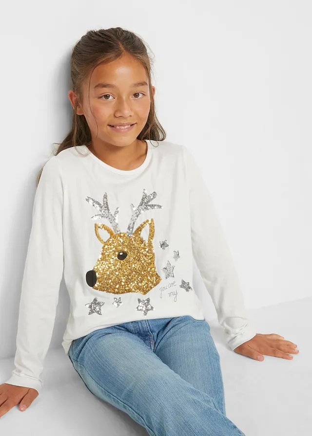 Longsleeve van puur biologisch katoen, Kleur: wolwit