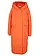 Doudoune longue et oversize, Couleur: orange rouille