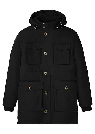 Parka met afneembare capuchon