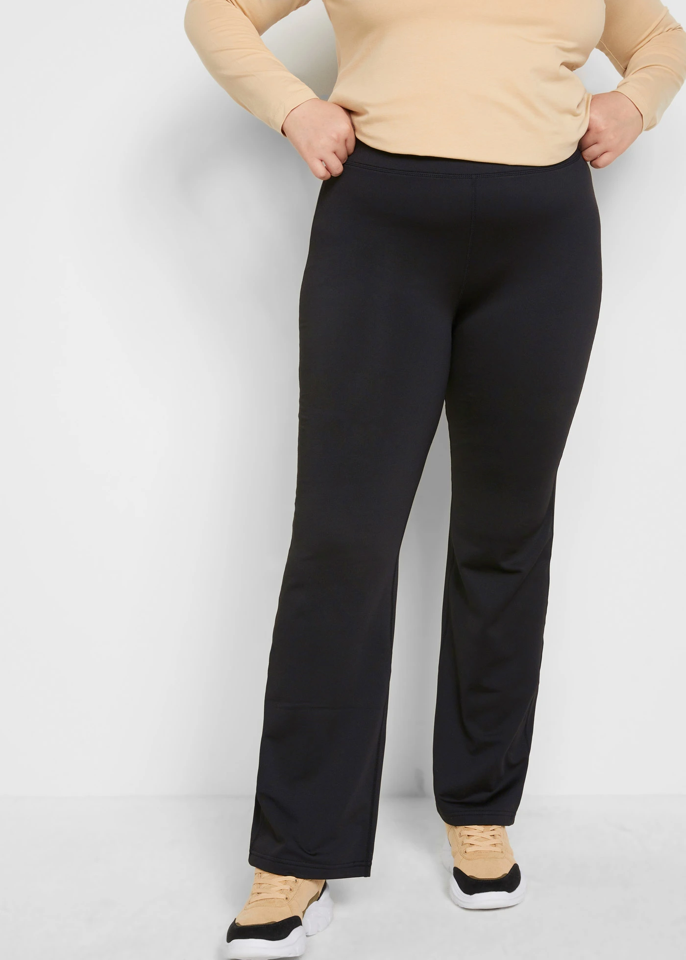 Thermo legging, bootcut • zwart plus size • bonprix online shop