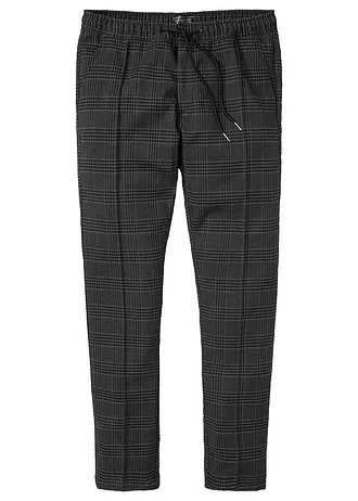 Kalhoty ve vlněném vzhledu, s pohodlnou pasovkou, Regular Fit