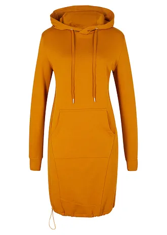 Sweatjurk van katoenmix, Kleur: reebruin