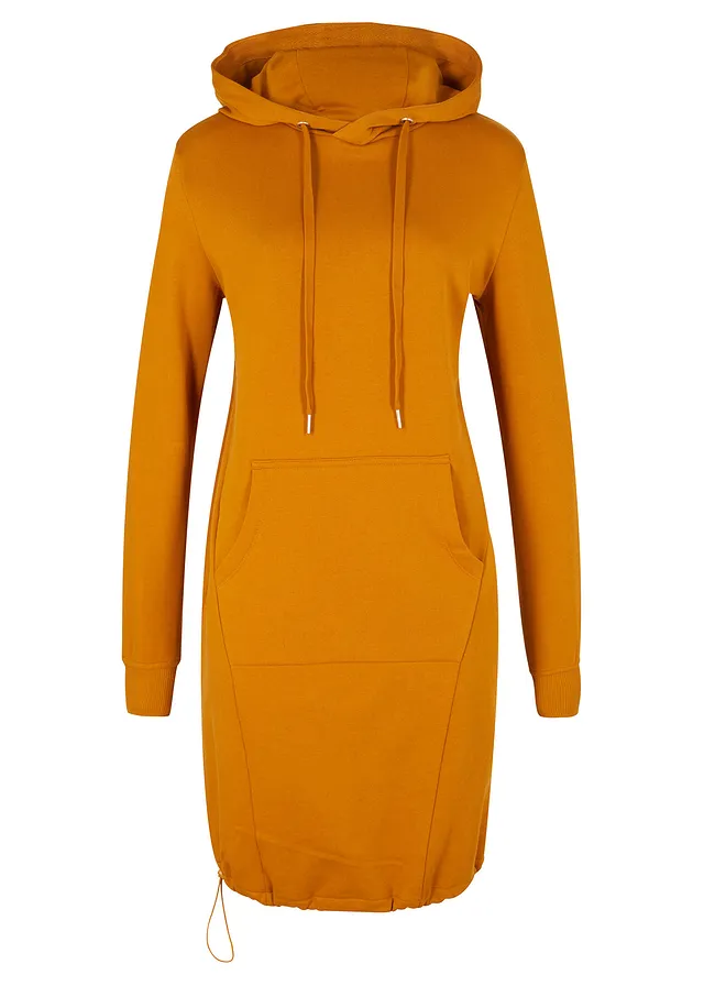 Robe sweat en coton mélangé • marron chevreuil • Boutique bonprix