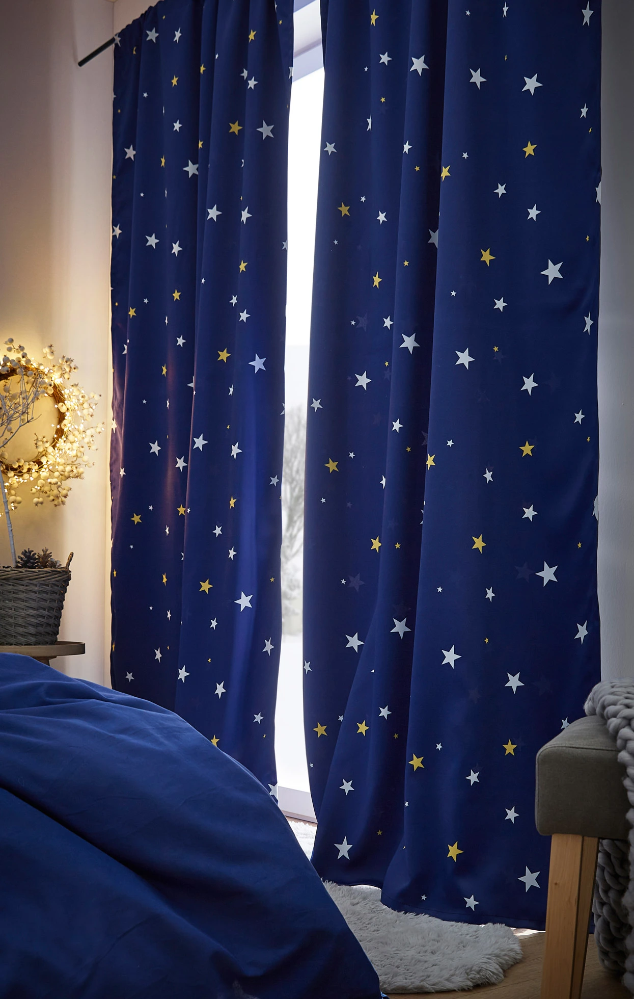 Rideau occultant à fonction thermique (1 pce) • bleu nuit • Boutique bonprix