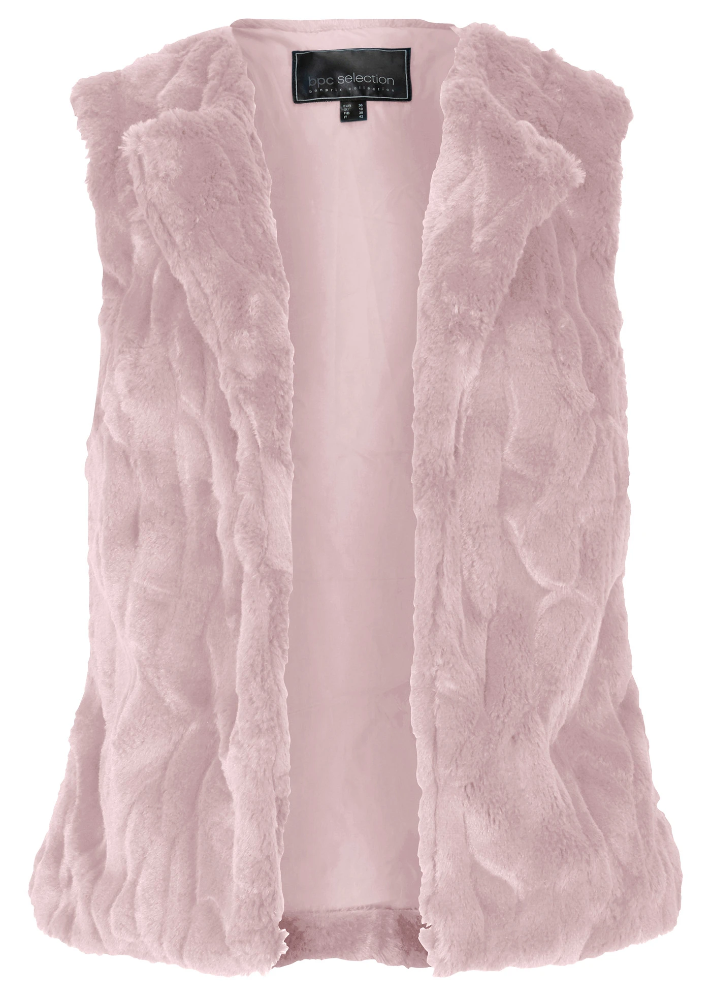 Vesta z umělé kožešiny • matně růžová • bonprix obchod