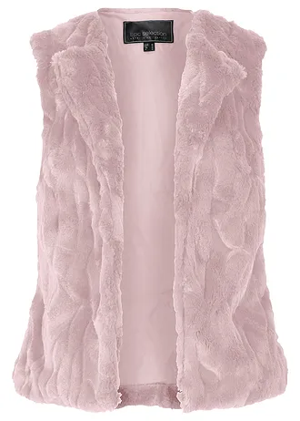 Vesta z umělé kožešiny • matně růžová • bonprix obchod
