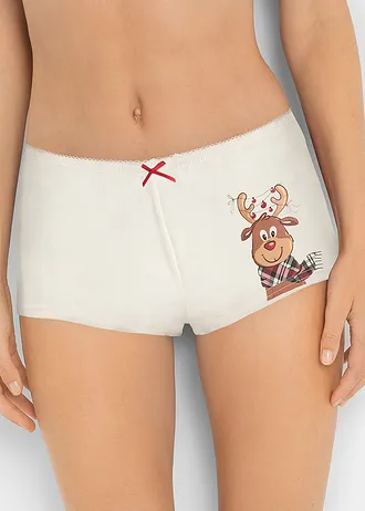 Maxi francia női alsó (4 db-os csomag), szín: gyapjúfehér/ibolya/fakó rózsaszín/fekete