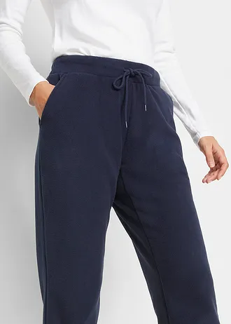 Pantaloni fără încheiere, din fleece • bleumarin • magazin bonprix