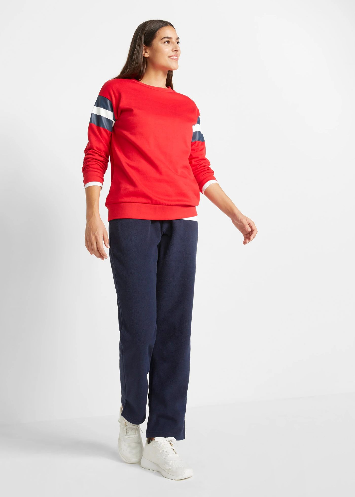 Broek van fleece • donkerblauw • bonprix online shop