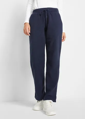 Slip-on broek met confortabele band, Kleur: donkerblauw