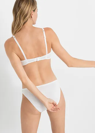 Beugel bh met fijne kant (set van 3) • wit-pink+wit-grijs+wit-turkoois • bonprix online shop