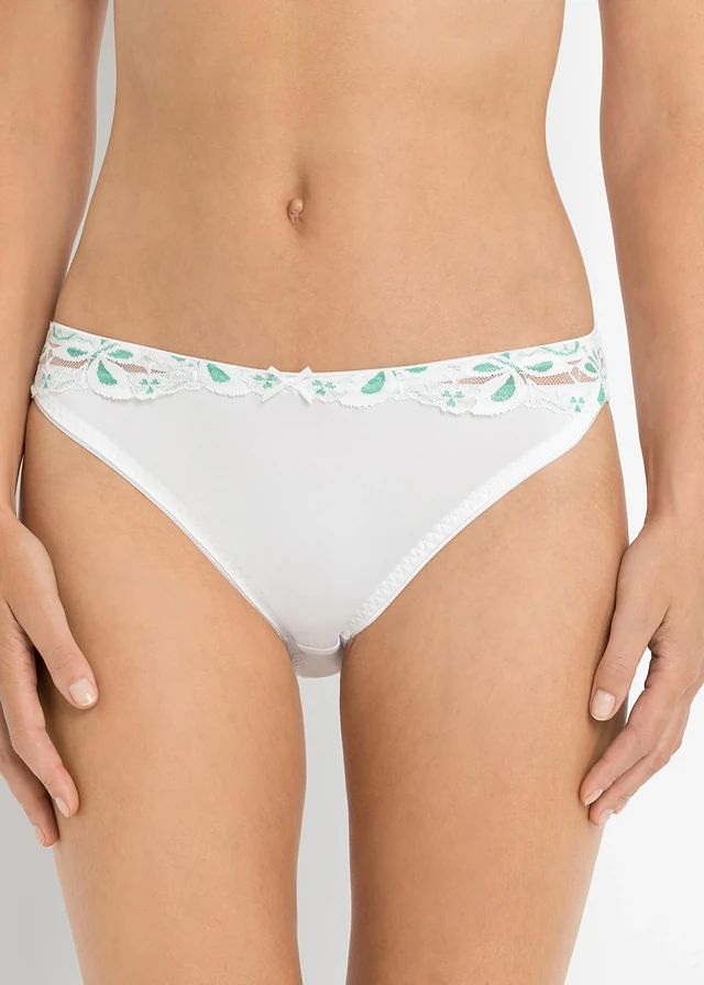 Slip met kant (set van 3) • wit-pink+wit-grijs+wit-turkoois • product-page.page-title-suffix